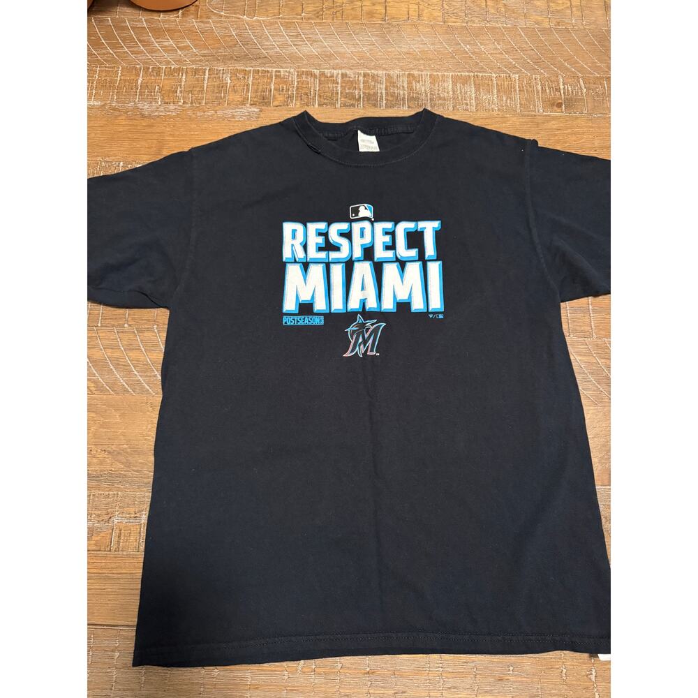 MLB Respect Miami Post Season XL Youth Fanatics Miami Marlins Baseball
